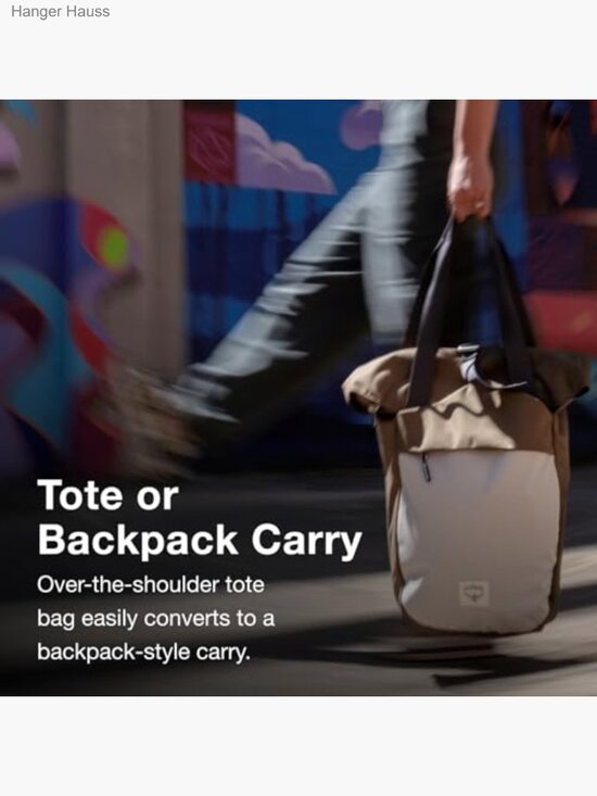 Convertible Tote Backpack Laptop Bag Top Zip 15in main image 7